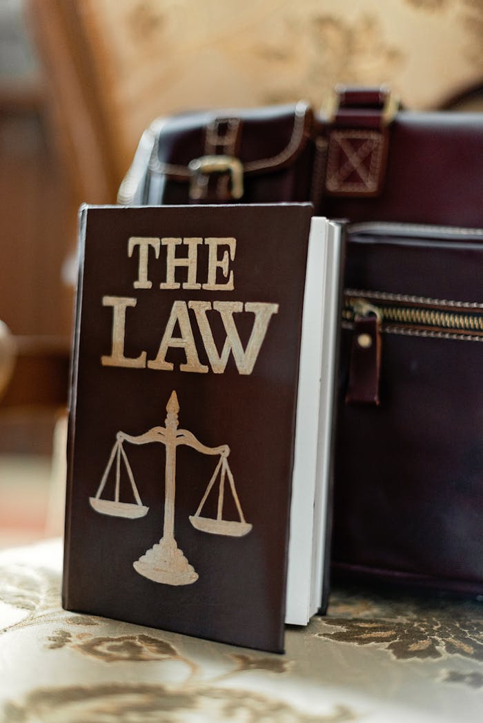 수원변호사 법무법인 Close-up of a law book titled